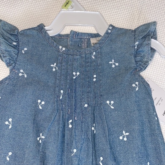 Carter’s Baby girl Jumpsuit with cherries pattern size 3 months - Picture 2 of 11